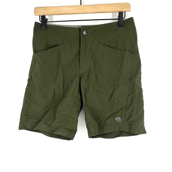 Mountain Hardwear Pants - Mountain Hardwear Shorts Size 4 Womens Olive Green Ramesa Nylon Hiking Bermuda